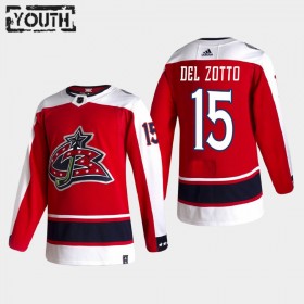 Dresovi Columbus Blue Jackets Michael Del Zotto 15 2020-21 Reverse Retro Authentic - Dječji